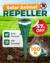 🥳2026 HOT SALE🥳💞50K+ SOLD!🌱🚫 49% OFF! Waterproof Solar Mole Deterrent – No toxic baits, just safe vibrations. Protects lawns & flowerbeds. A peaceful garden starts here. 🏡✨