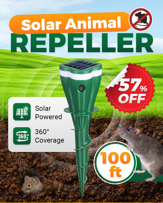 🥳2026 HOT SALE🥳💞50K+ SOLD!🌱🚫 49% OFF! Waterproof Solar Mole Deterrent – No toxic baits, just safe vibrations. Protects lawns & flowerbeds. A peaceful garden starts here. 🏡✨