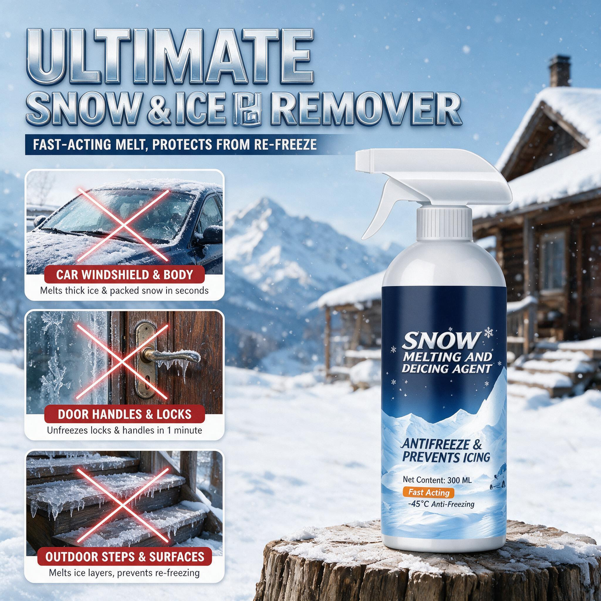 🔥Buy 2 get 1 free 🎉Multi-Functional Powerful Deicer Snow Melt Agent