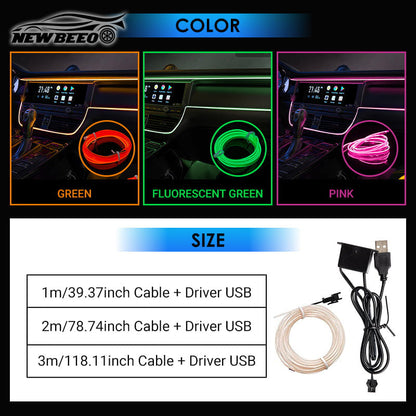 🚗💡 50% OFF! Car Interior LED Atmosphere Lights – ultra-thin & easy to fit, adds a custom glow for stunning evening drives! ✨✅