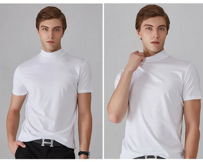 🔈🔈2026 Hot Sale - 49% OFF🎁High Neck Slim Fit T-shirt for Men