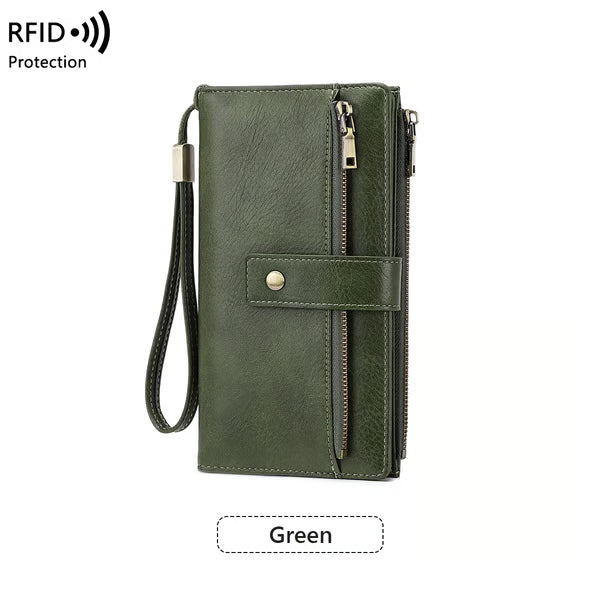 📢📢49% OFF !!!⏰Women's RFID Blocking Leather Wallet👛