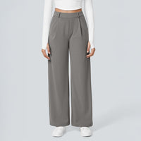 🏆2026 New Style 49% OFF💝Women's High Waisted Straight Leg Work Trousers with Side Pockets -✨Smart & Casual Look for Office and Beyond