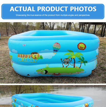 🏊 49% OFF NOW! 🎉 Children's Inflatable Pool – Sturdy PVC & easy setup – Perfect for backyard fun on hot days – safe and colourful for kids 🌞✨