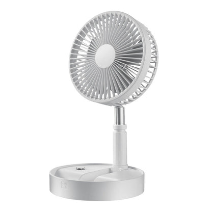 🥳2026 HOT SALE🥳💞50K+ SOLD!🌀🔋 49% OFF! Telescopic Folding USB Fan – Adjustable height, 180° tilt, 4 speeds & quiet. 3600mAh battery, 24H runtime. Perfect for home or travel! 💨✨