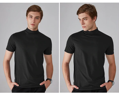🔈🔈2026 Hot Sale - 49% OFF🎁High Neck Slim Fit T-shirt for Men