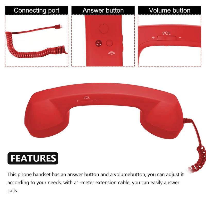 📞 Save 49%! 🤣 Retro Telephone Handset – Unique gift for special occasions ✨