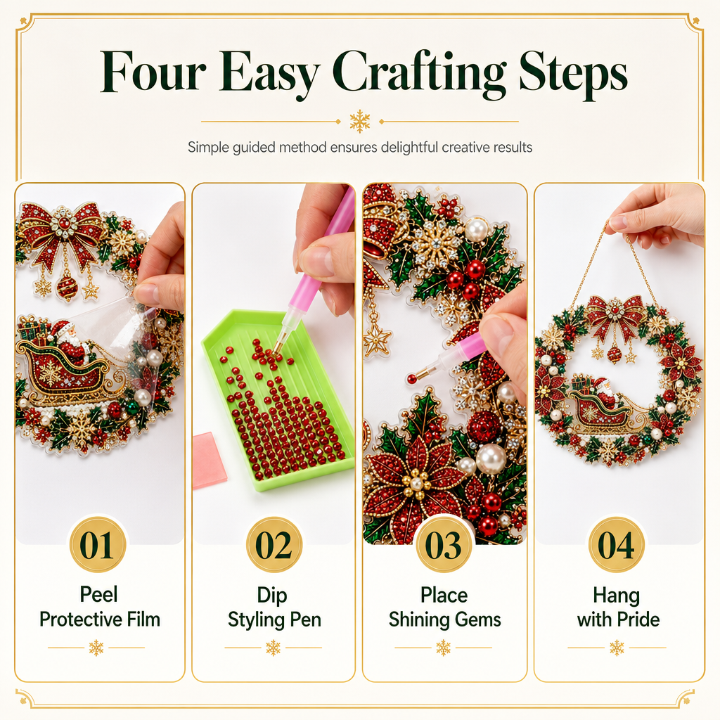 🎄 FLASH SALE – 49% OFF ✨ DIY Christmas Diamond Art Set – Creative Christmas Decoration for a Festive Home 🎁