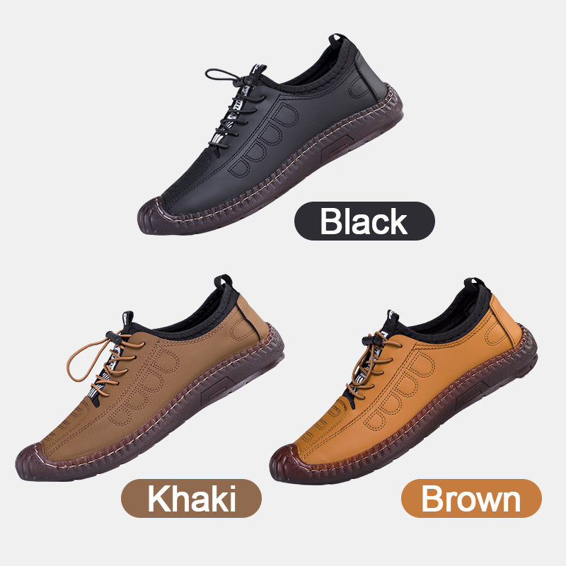 🥾 LIMITED-TIME 49% OFF! ✨ Slip-on Hiking Shoes – Soft Leather, Breathable, Slip-Resistant 🏔️