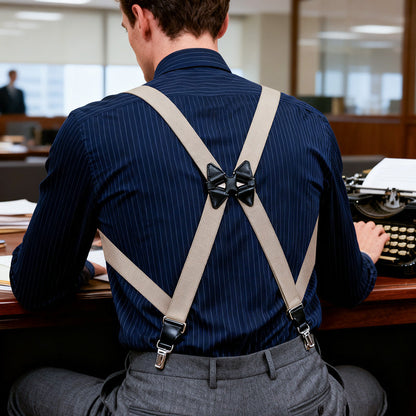 👔✅ 49% OFF! Men's X-Back Suspenders with Hook Clips – Adjustable & Heavy-Duty