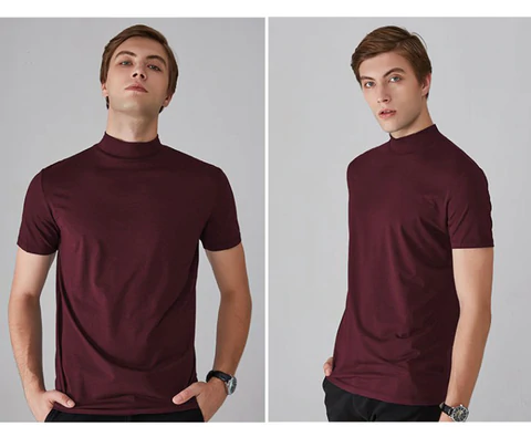 🔈🔈2026 Hot Sale - 49% OFF🎁High Neck Slim Fit T-shirt for Men