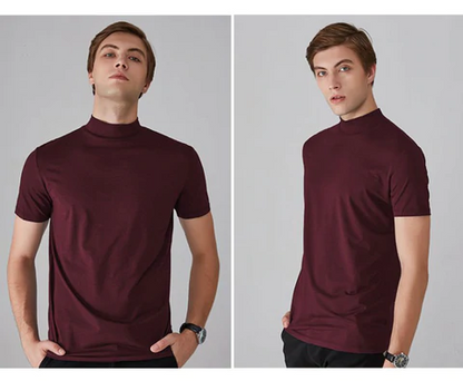 🔈🔈2026 Hot Sale - 49% OFF🎁High Neck Slim Fit T-shirt for Men