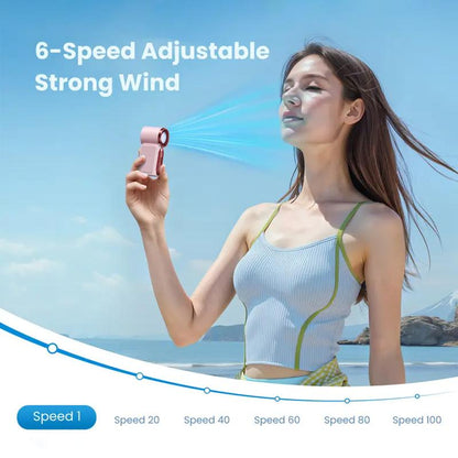 🌬️ LIMITED-TIME 49% OFF! ✨ Turbo Handheld Fan – LED Display, 6 Speeds, 3000mAh 🔋