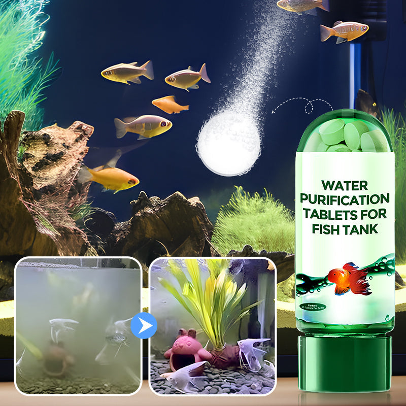 🐠Buy 2 Get 1 Free⚡50K+ SOLD!♻️Powerful Aquarium Water Purification Tablet🌿