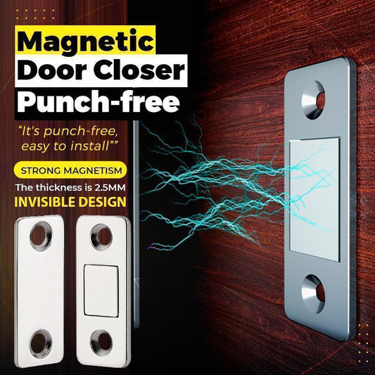 🚪🧲 LIMITED-TIME 49% OFF! 6-Piece Ultra-Thin Magnetic Door Catch Set – No-Drill Installation, Strong Hold & Stainless Steel Design 🏠