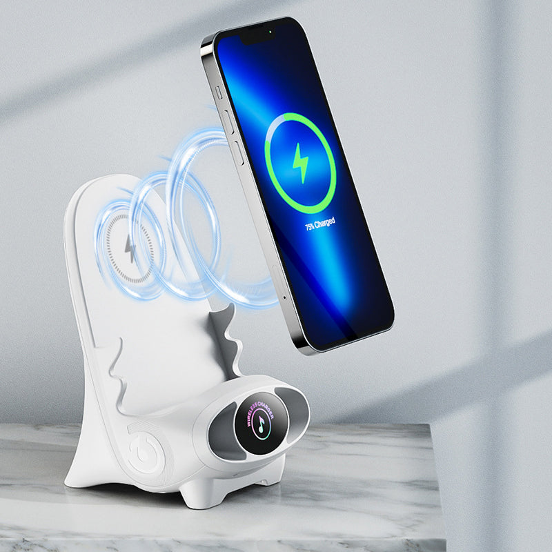 🪑 49% OFF NOW! 📱 Mini Chair Phone Holder with Wireless Charger - 15W Fast Charging, Adjustable Viewing Angles for Desk/Car/Home Use ⚡✨