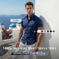 🏖️Summer cool-down deal: just £15.99! 😎  Men's Non-Iron Shirts – Wrinkle-Free, Comfortable All Day & Perfect for Business or Casual👔✨