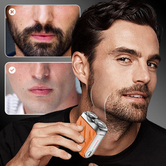 🥳2026 HOT SALE🥳💞50K+ SOLD!🌊🌀 49% OFF! Rotary Electric Shaver – 360° precise shaving, quiet & smooth. IPX7 waterproof, easy rinse. Compact design, gentle on sensitive skin. A daily essential. 🪒🕊️