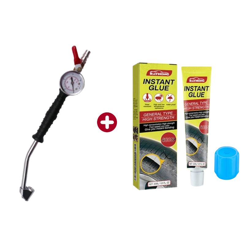 🔧 49% OFF NOW! 🚗 Tire Inflator Gun with Pressure Gauge – Integrated Gauge, Dual-Head Chuck & Ergonomic Grip 💨
