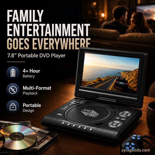 📺 49% OFF | 7.8" HD Portable DVD Player – Your Pocket Cinema Anywhere! 🍿
