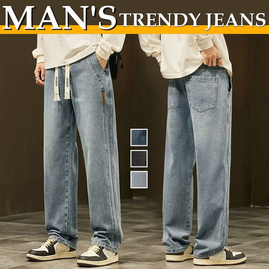 ⏰ Now only 49% off!💥⏳HOT SALE🎁Men's Loose Straight Jeans👖💥