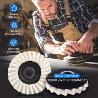 🔥LAST DAY -BUY 1 GET 1 FREE🔥✨ Achieve A Mirror Finish –Wool Felt Flap Polishing Disc