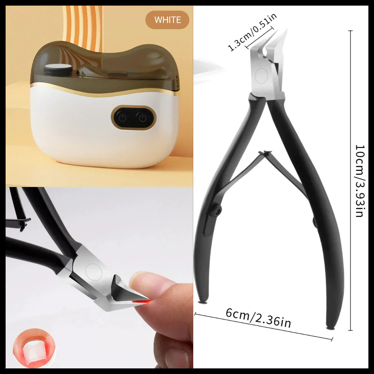 🔥 LAST DAY PROMOTION - 49%OFF 🔥💅2-in-1 Electric Nail Clipper & Polisher