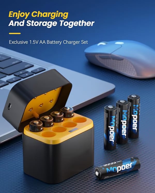 ✨HOT SALE 49% OFF🔋Li-ion Battery with Integrated Charging Storage Box💡Overcharge protection