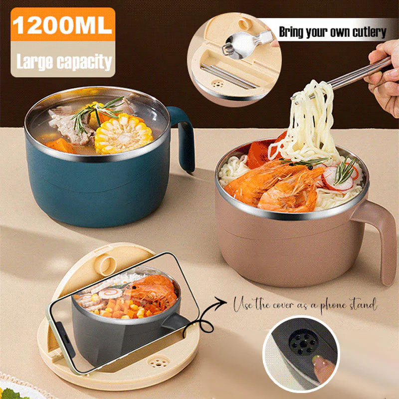 🍲40% OFF!🍜304 Stainless Steel Insulated Ramen Bowl🔥