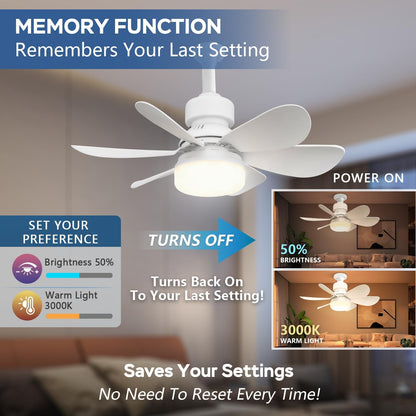 🏆LAST DAY SALE 49% OFF🔥SmartBreez™ LED Ceiling Fan Light – 20.5” Ultra-Quiet with Remote 🎯 | E27 + FREE B22 Adapter 🔌 | For Bedroom 😴, Kitchen 👩‍🍳 & Garage 🛠️ – UK Ready!