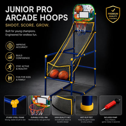 ⏰49% OFF NOW!⛹️Kids' Indoor Basketball Arcade Game with 4 Balls🏀