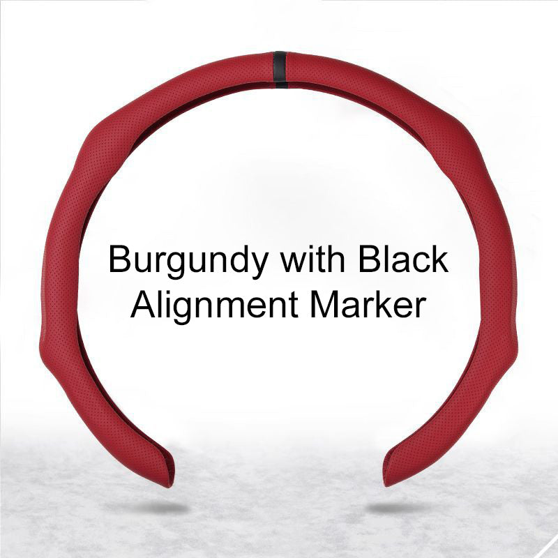 🏆 50K+ SOLD! – Almost Gone💥-✨ Nappa Leather car steering wheel cover