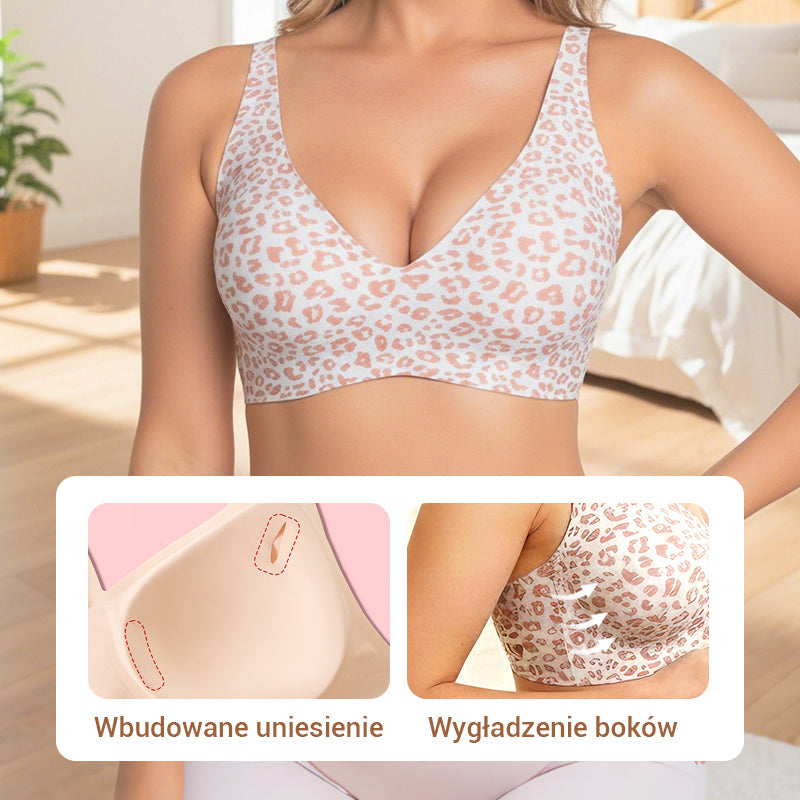 🏆LAST DAY SALE 49% OFF 🔥Super Firming Leopard Print Jelly Bra | Women Wirefree Bras 👍No More Sagging Breasts