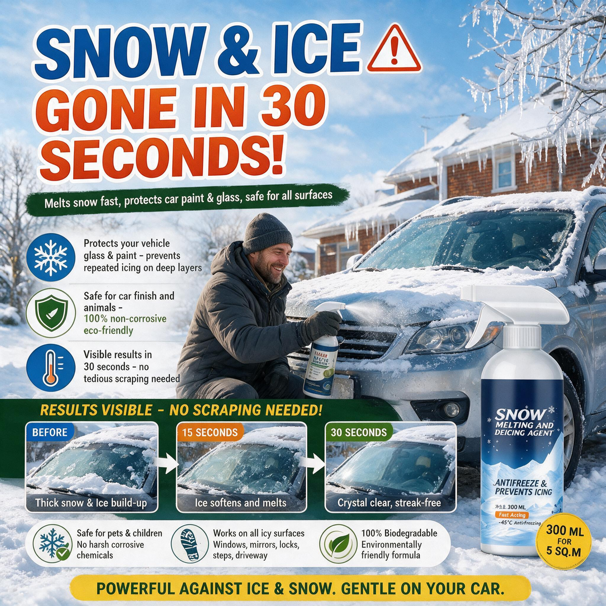 🔥Buy 2 get 1 free 🎉Multi-Functional Powerful Deicer Snow Melt Agent