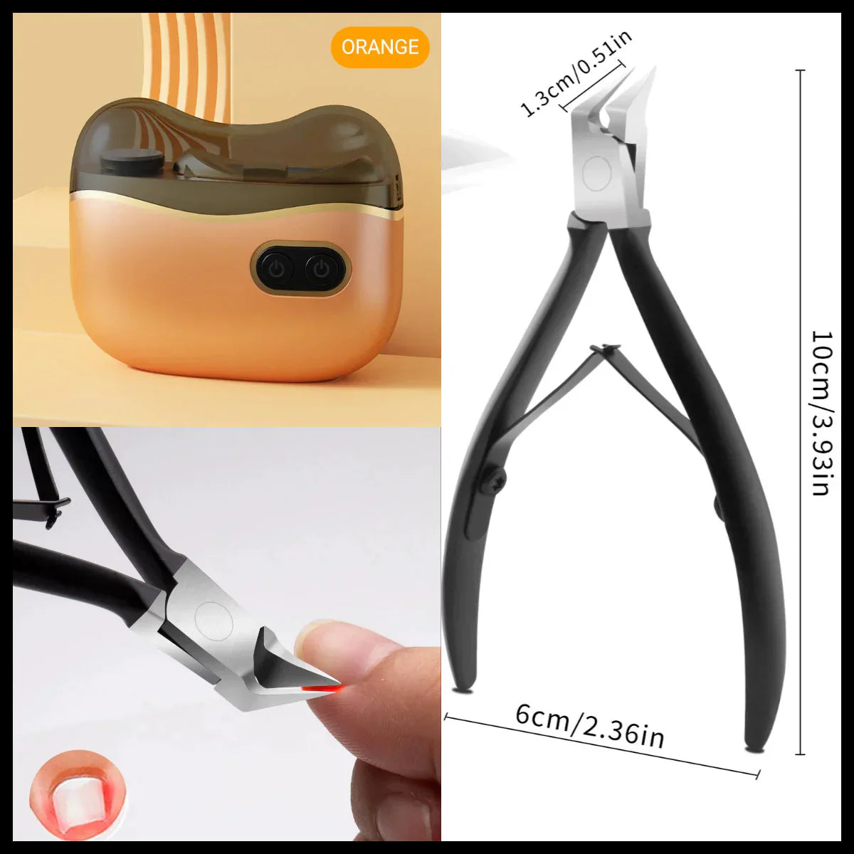 🔥 LAST DAY PROMOTION - 49%OFF 🔥💅2-in-1 Electric Nail Clipper & Polisher