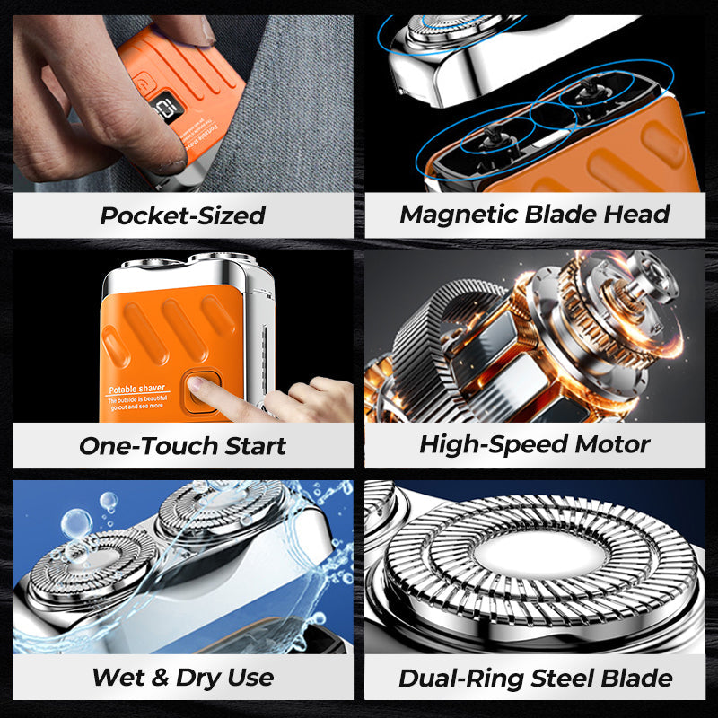 🥳2026 HOT SALE🥳💞50K+ SOLD!🌊🌀 49% OFF! Rotary Electric Shaver – 360° precise shaving, quiet & smooth. IPX7 waterproof, easy rinse. Compact design, gentle on sensitive skin. A daily essential. 🪒🕊️