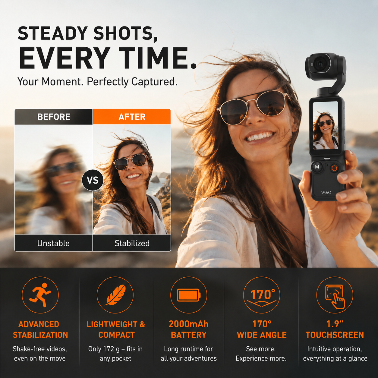 📸✨ 【Limited Edition – 49% Off】Pocket camera with flip-up display – Take perfect selfies 📱💄 and share them instantly, no editing required