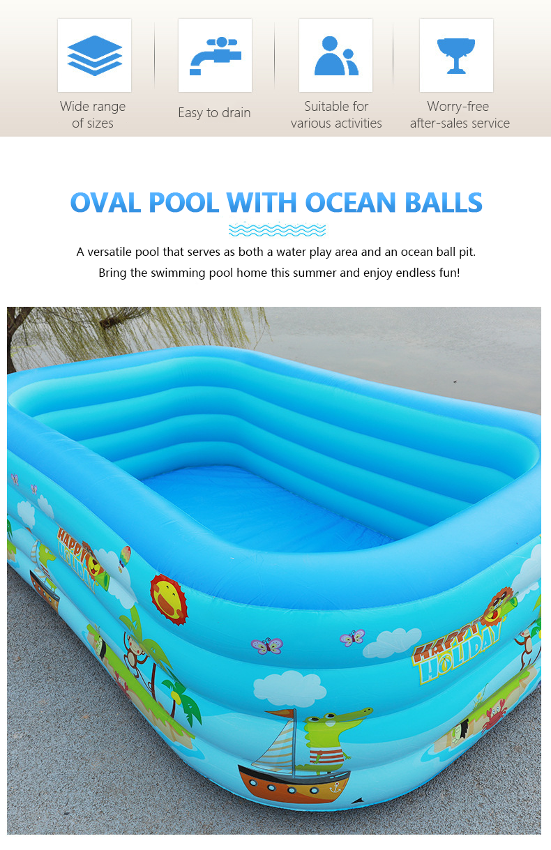 🏊 49% OFF NOW! 🎉 Children's Inflatable Pool – Sturdy PVC & easy setup – Perfect for backyard fun on hot days – safe and colourful for kids 🌞✨