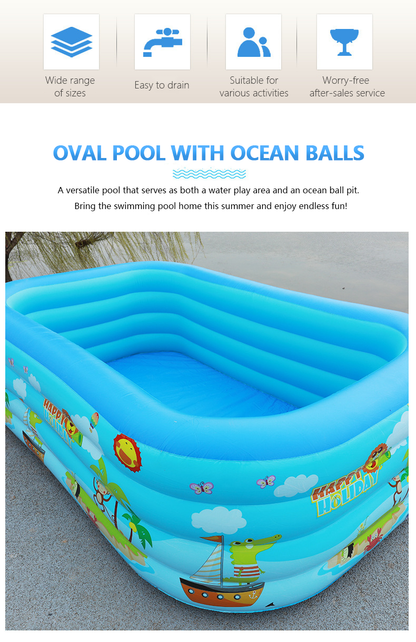 🏊 49% OFF NOW! 🎉 Children's Inflatable Pool – Sturdy PVC & easy setup – Perfect for backyard fun on hot days – safe and colourful for kids 🌞✨