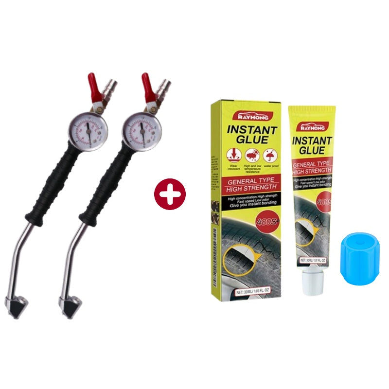 🔧 49% OFF NOW! 🚗 Tire Inflator Gun with Pressure Gauge – Integrated Gauge, Dual-Head Chuck & Ergonomic Grip 💨