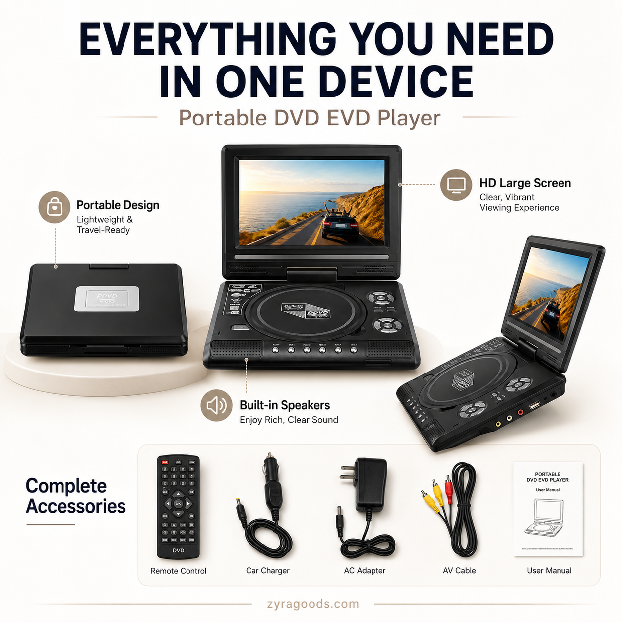 📺 49% OFF | 7.8" HD Portable DVD Player – Your Pocket Cinema Anywhere! 🍿