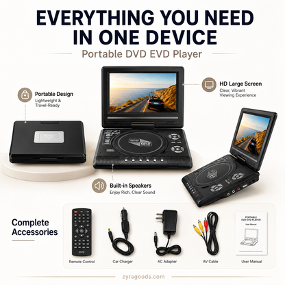 📺 49% OFF | 7.8" HD Portable DVD Player – Your Pocket Cinema Anywhere! 🍿