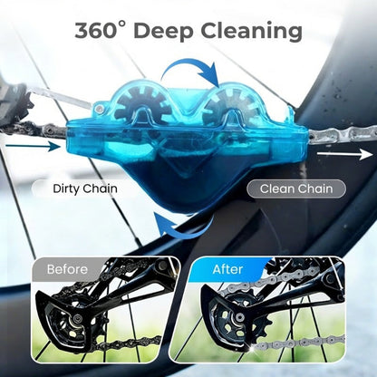 📢📢49% OFF !!!⏰🚴‍♂️ One-brush chain cleaning – no dismantling, no dirty hands! The 360° bicycle chain cleaning marvel: eco-friendly, efficient and effortless. 💧🔧