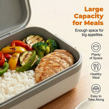 📢📢49% off now！🍱⚡ Portable Self-Heating Electric Lunch Box 🔋🌡️