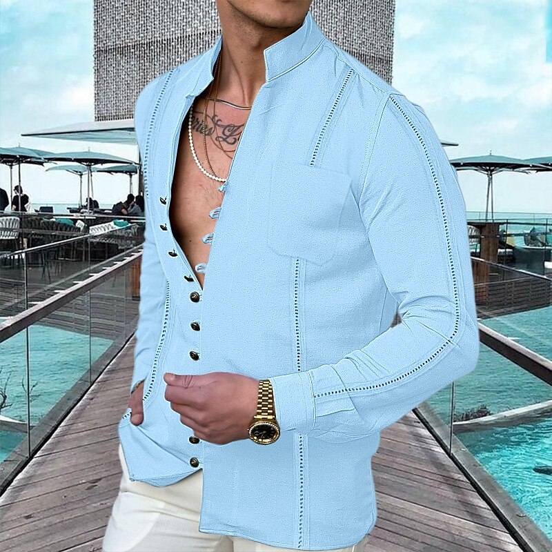👕 49% OFF NOW! 🌊 Men's Linen Button Up Summer Beach Shirt – Breathable, lightweight & relaxed fit – perfect for seaside vacations, BBQs or sunny days ☀️