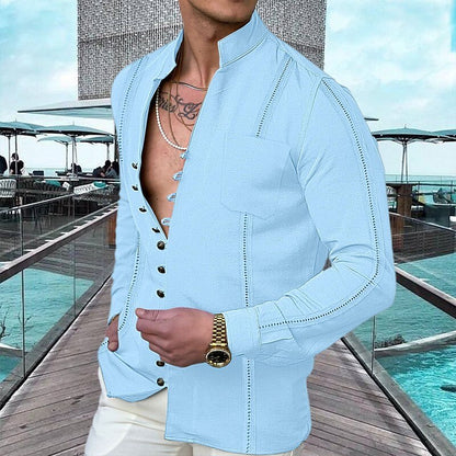 👕 49% OFF NOW! 🌊 Men's Linen Button Up Summer Beach Shirt – Breathable, lightweight & relaxed fit – perfect for seaside vacations, BBQs or sunny days ☀️