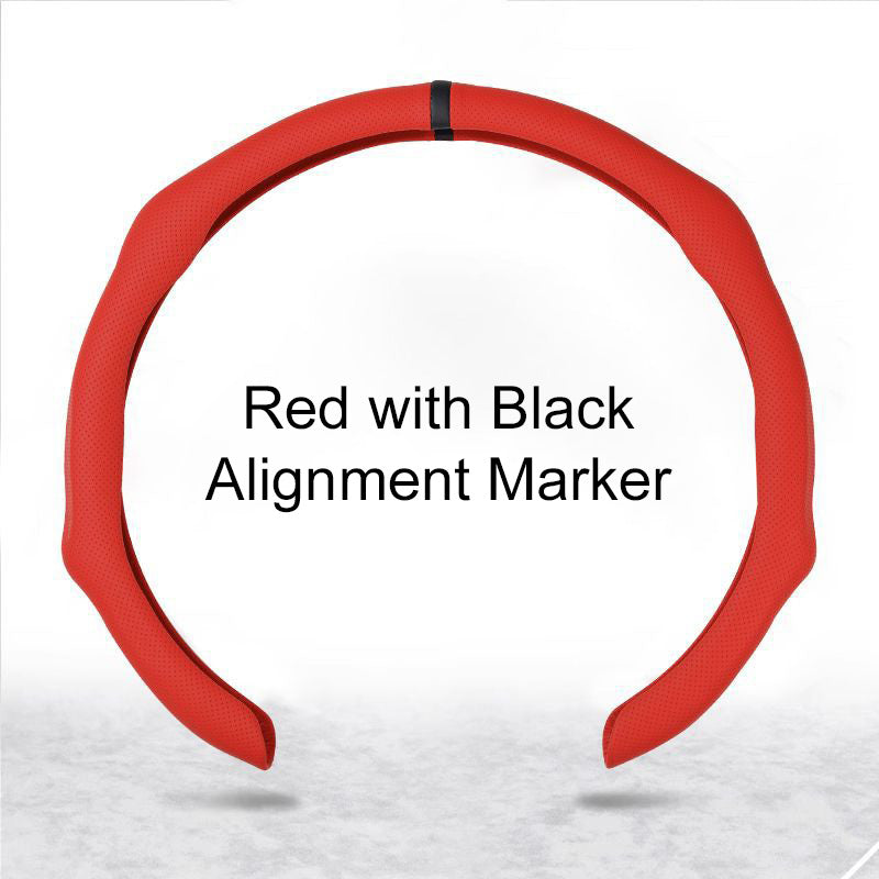 🏆 50K+ SOLD! – Almost Gone💥-✨ Nappa Leather car steering wheel cover