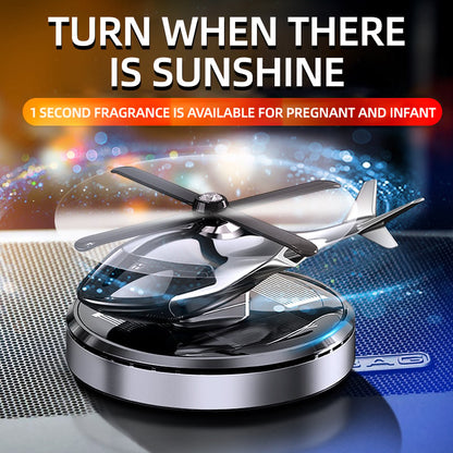 🚁 49% OFF NOW! ⚡ Metal Solar Helicopter Air Freshener – Solar powered rotation & stylish decor – Fresh scent diffuser, perfect for car dashboard or desk – eco-friendly and fun 🌿