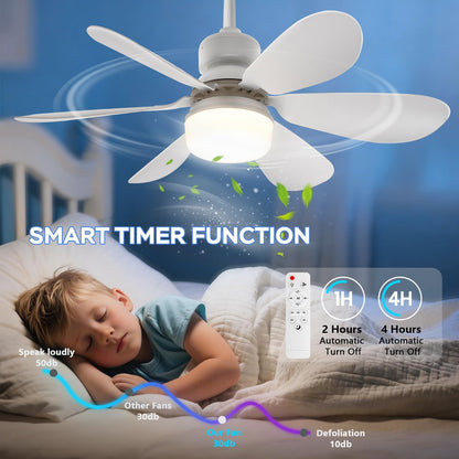 🏆LAST DAY SALE 49% OFF🔥SmartBreez™ LED Ceiling Fan Light – 20.5” Ultra-Quiet with Remote 🎯 | E27 + FREE B22 Adapter 🔌 | For Bedroom 😴, Kitchen 👩‍🍳 & Garage 🛠️ – UK Ready!