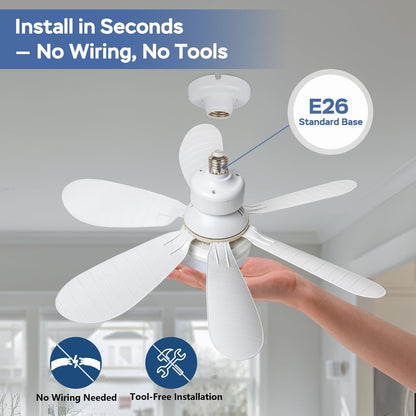 🏆LAST DAY SALE 49% OFF🔥SmartBreez™ LED Ceiling Fan Light – 20.5” Ultra-Quiet with Remote 🎯 | E27 + FREE B22 Adapter 🔌 | For Bedroom 😴, Kitchen 👩‍🍳 & Garage 🛠️ – UK Ready!